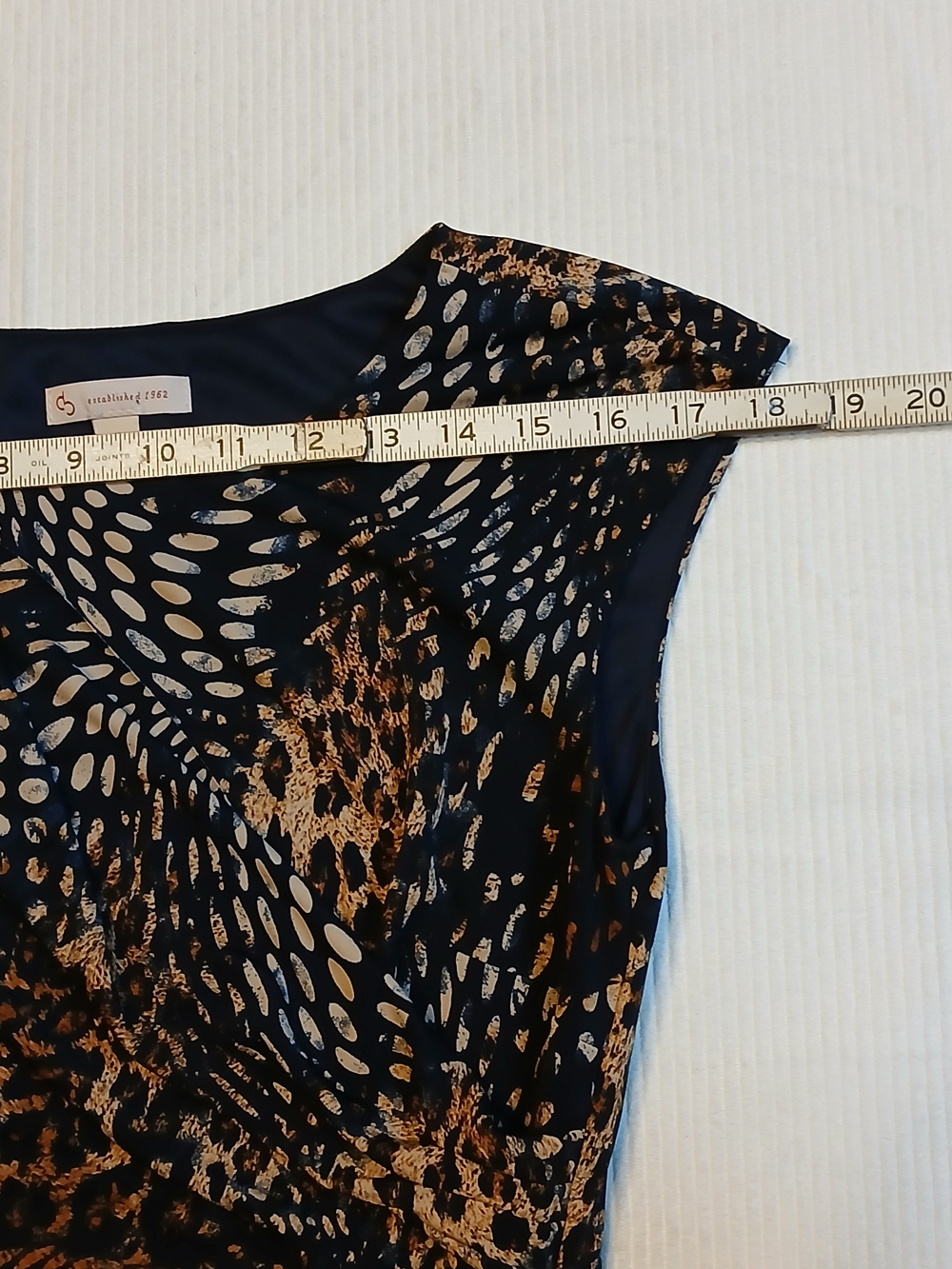 Dress Barn Women's Leopard Print Midi Dress Size 4 Wrap Style Bottom - Picture 2 of 9
